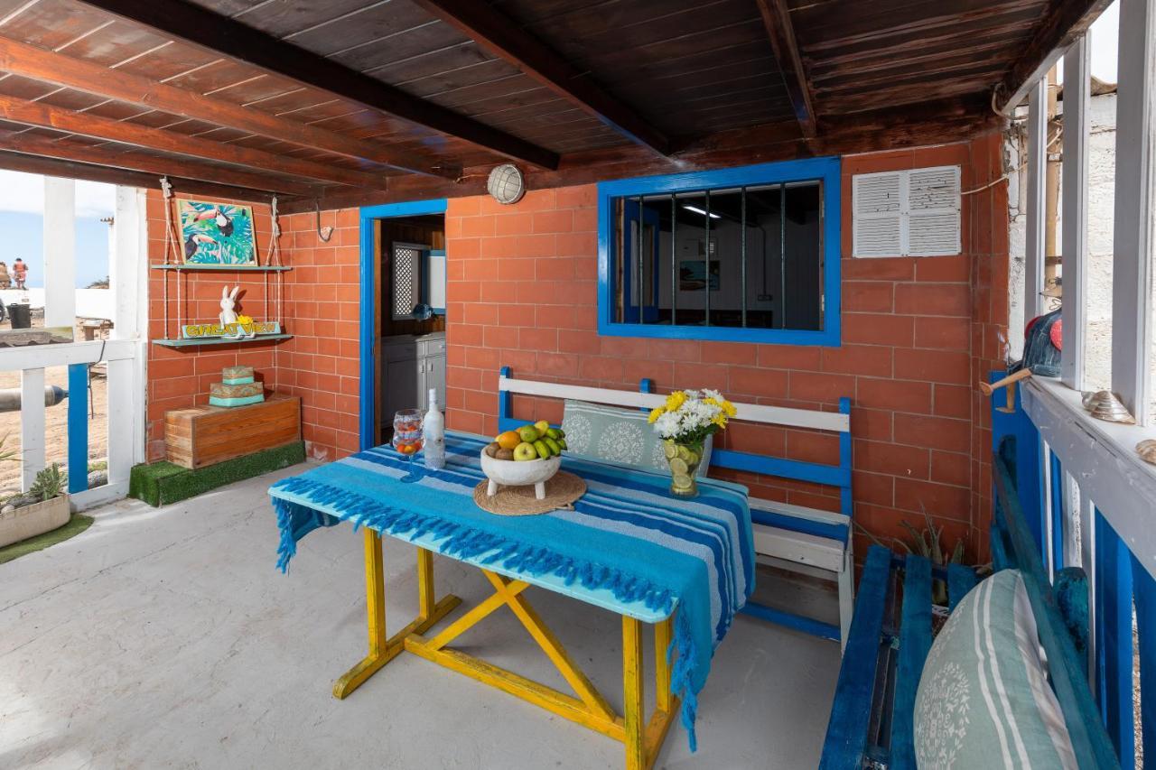Cabin In Front Of Idyllic Majanicho Beach Exterior photo
